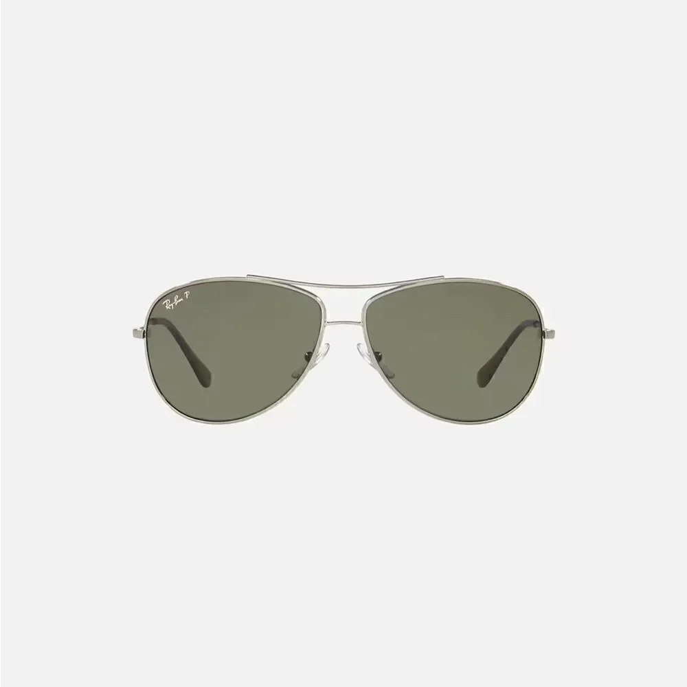 Ray Ban RB3293 Polarized Aviator Matte Gunmetal Reflective Sunglasses